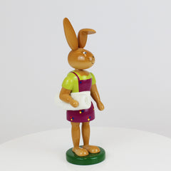 Easter Bunny Girl with Short Skirt and Blanket