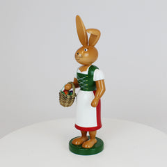 Small Easter Bunny Girl with Long Skirt & Apron