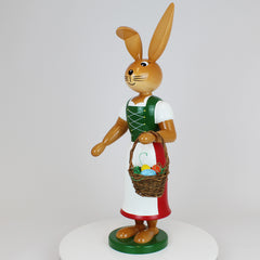 Large Easter Bunny Girl with Long Skirt & Apron