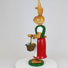Large Easter Bunny Girl with Long Skirt & Apron