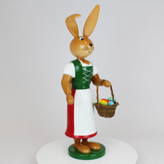 Large Easter Bunny Girl with Long Skirt & Apron
