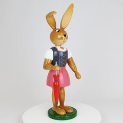 Large Easter Bunny Girl in Dirndl