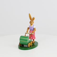 Small Easter Bunny Girl with Pram
