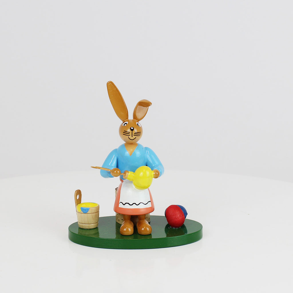Seated Easter Bunny Girl Painter