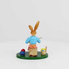 Seated Easter Bunny Girl Painter