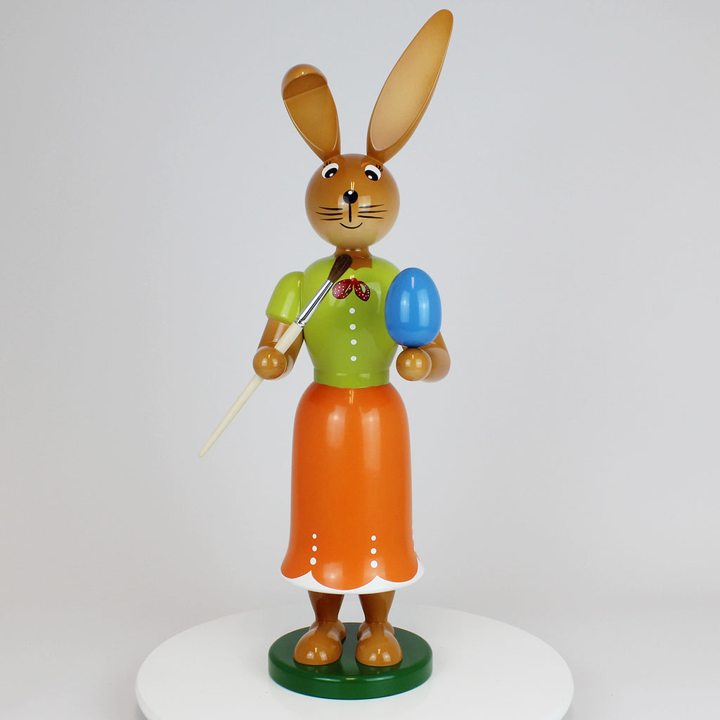 Large Easter Bunny Girl Painter