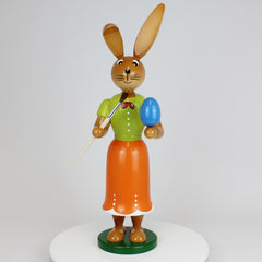 Large Easter Bunny Girl Painter