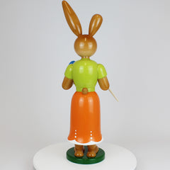 Large Easter Bunny Girl Painter