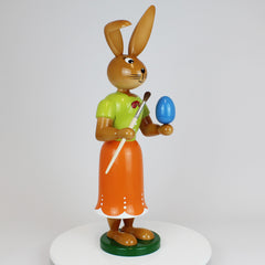 Large Easter Bunny Girl Painter