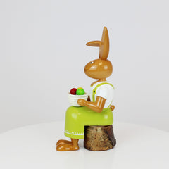 Easter Bunny Girl with Bowl