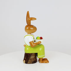 Easter Bunny Girl with Bowl