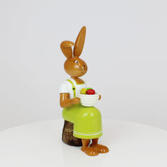 Easter Bunny Girl with Bowl