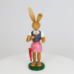 Small Easter Bunny Girl in Dirndl
