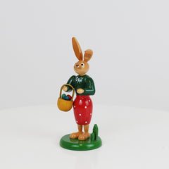 Easter Bunny Girl with Long Skirt & Basket