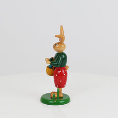 Easter Bunny Girl with Long Skirt & Basket