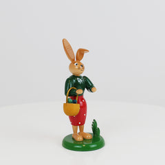 Easter Bunny Girl with Long Skirt & Basket