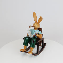 Easter Bunny in Rocking Chair