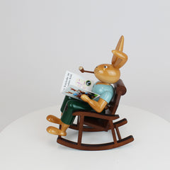 Easter Bunny in Rocking Chair