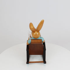Easter Bunny in Rocking Chair