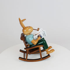 Easter Bunny in Rocking Chair