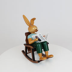 Easter Bunny in Rocking Chair