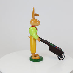Easter Bunny with Wheelbarrow