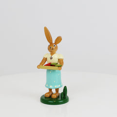 Easter Bunny Girl with Tray