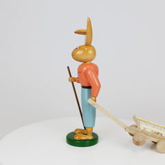 Easter Bunny with Handcart