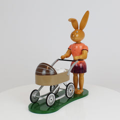 Medium Easter Bunny Girl with Pram