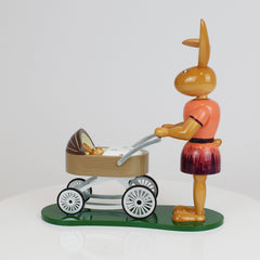 Medium Easter Bunny Girl with Pram