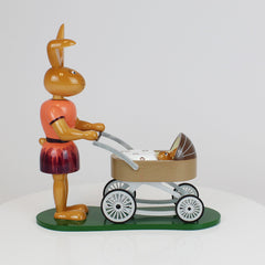 Medium Easter Bunny Girl with Pram