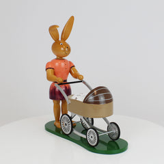 Medium Easter Bunny Girl with Pram