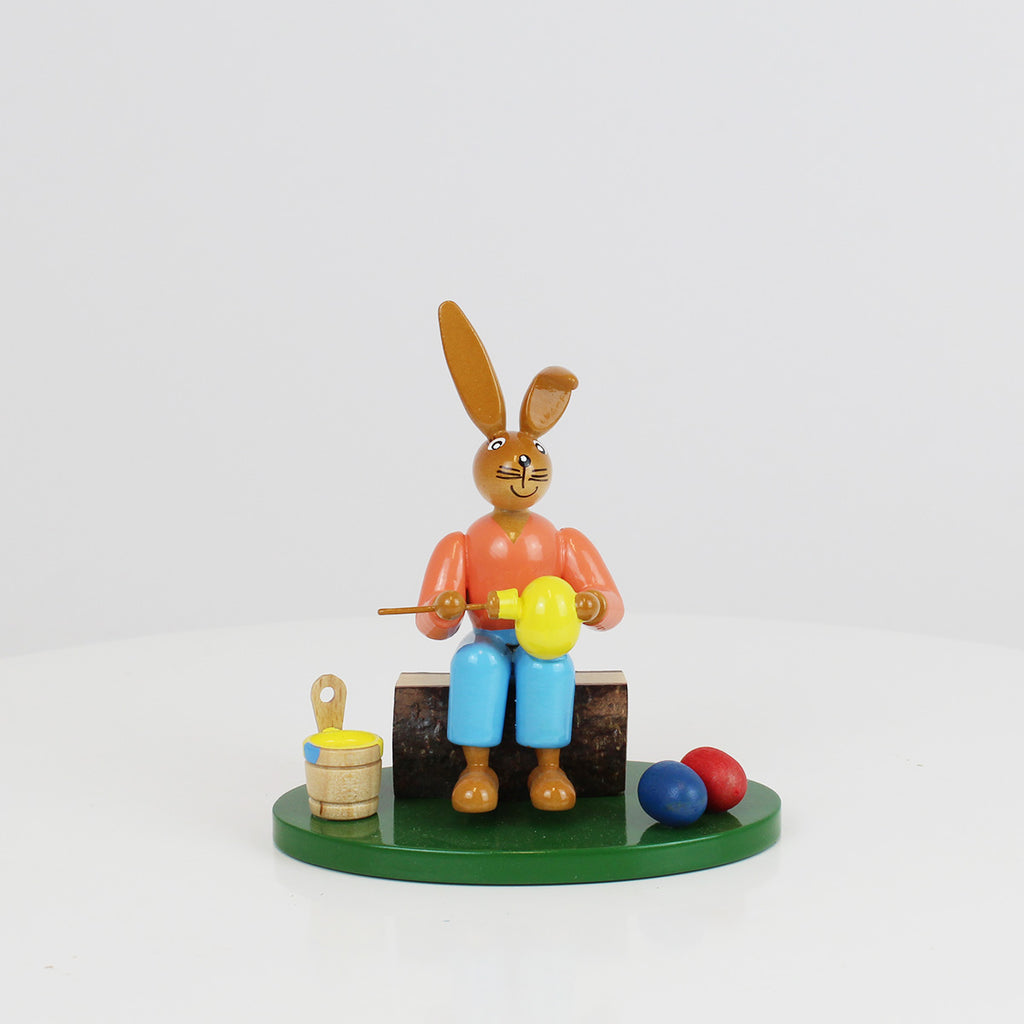 Seated Easter Bunny Painter