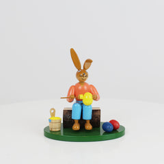 Seated Easter Bunny Painter