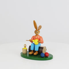 Seated Easter Bunny Painter