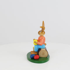 Seated Easter Bunny Painter