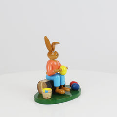 Seated Easter Bunny Painter