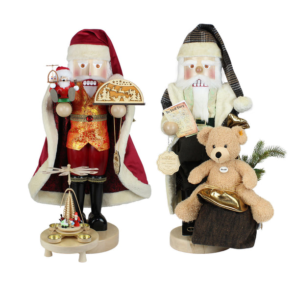 ドイツ STEINBACH シュタインバッハ 人形4体 クリスマスオーナメント Giant-Santa-Bundle-sca-
