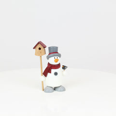 Fritz the Snowman with Birdhouse
