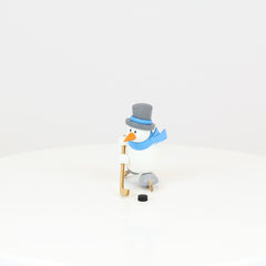 Snowman Otto Playing Ice Hockey