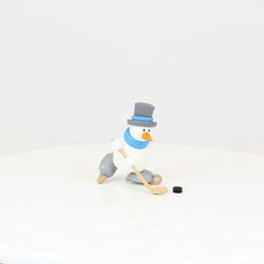 Snowman Otto Playing Ice Hockey