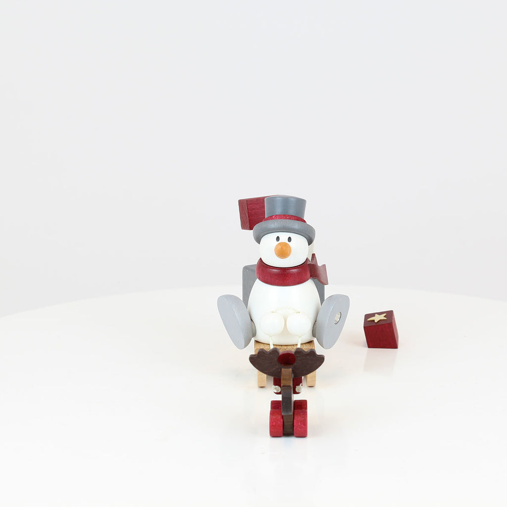 Snowman Otto with Gift Sleigh