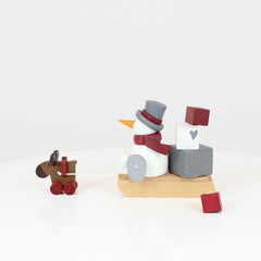 Snowman Otto with Gift Sleigh