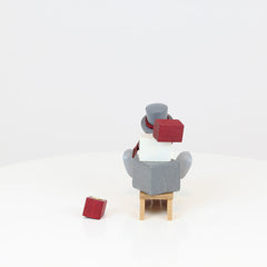 Snowman Otto with Gift Sleigh