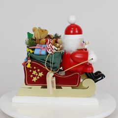 Santa on his Sled with reindeer