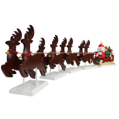Santa on his Sled with reindeer