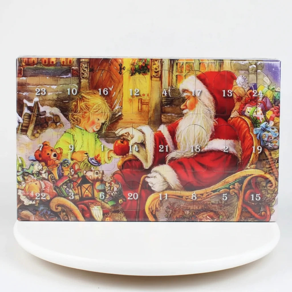 Advent Calendar Santa With Girl