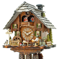 Cuckoo Musical Clock ’Black Forest House With Shingle Roof’