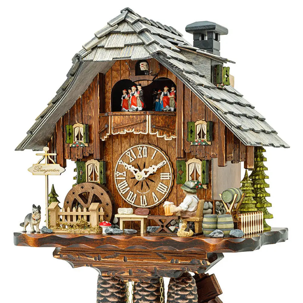 Cuckoo Musical Clock ’Black Forest House With Shingle Roof’
