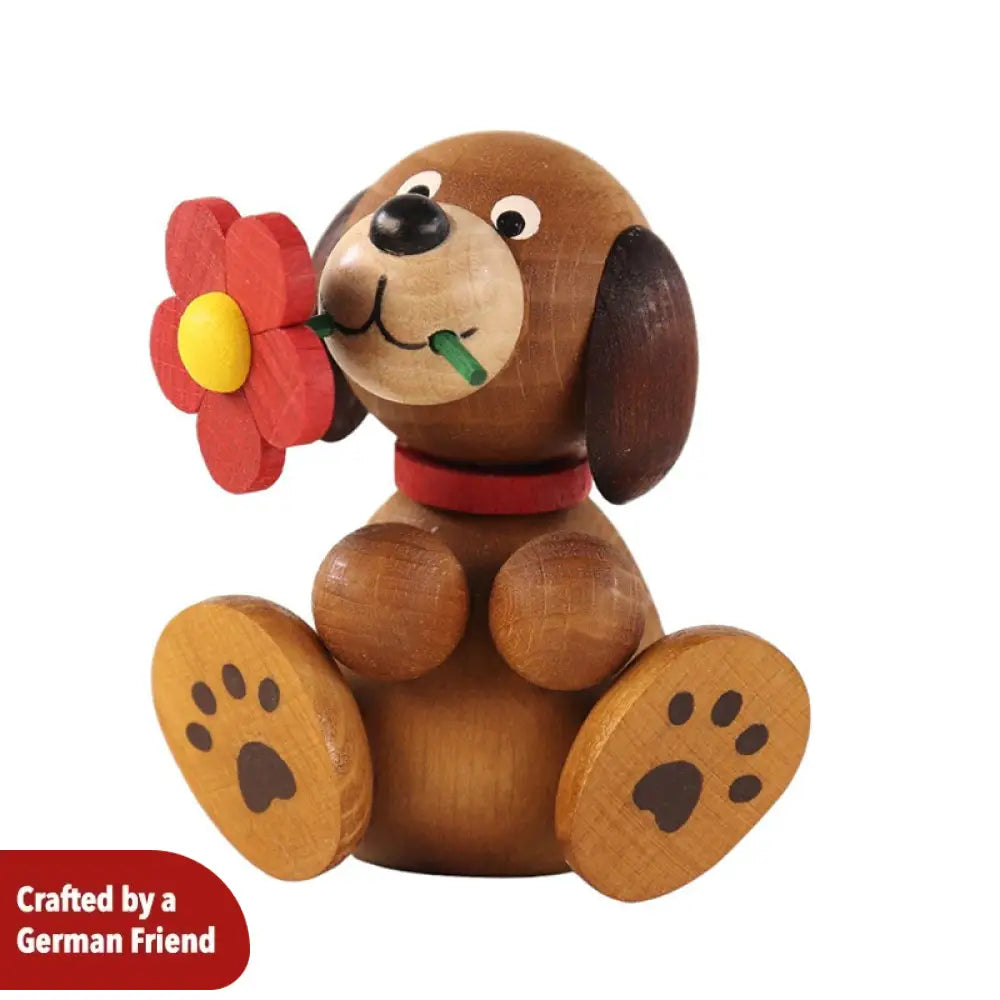 Dog Lumpi with Flower